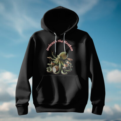 Drumming Octopus Hoodie