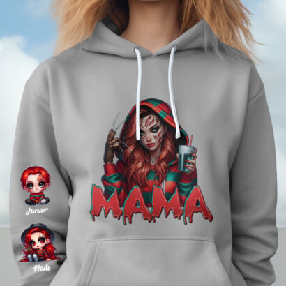 Nightmare on Elm Street - Mama and Kids Hoodie