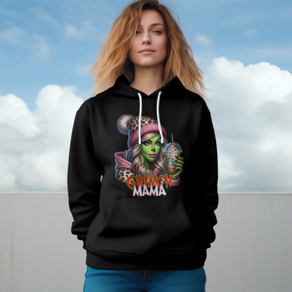 Grinch Mama Hoodies - Image 10