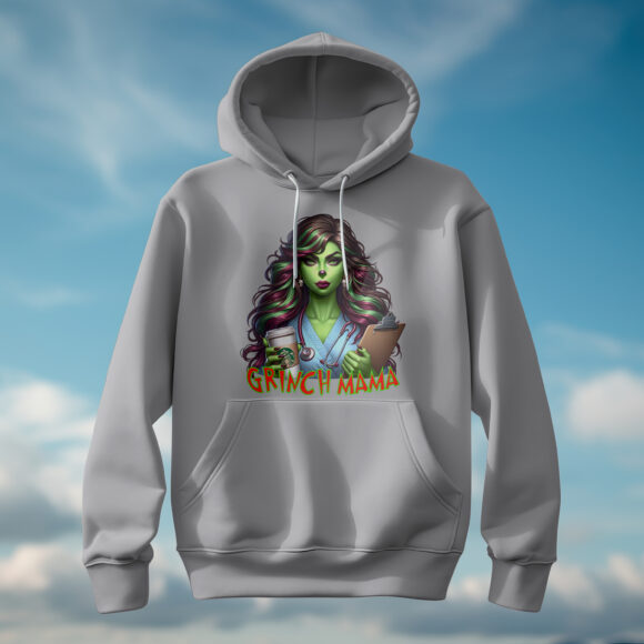 Grinch Mama Hoodies - Image 3