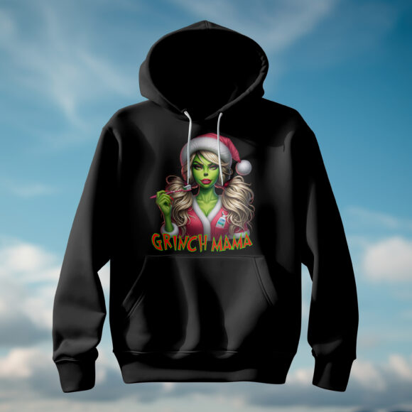 Grinch Mama Hoodies - Image 2