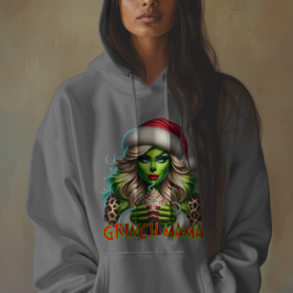 Grinch Mama Hoodies - Image 6