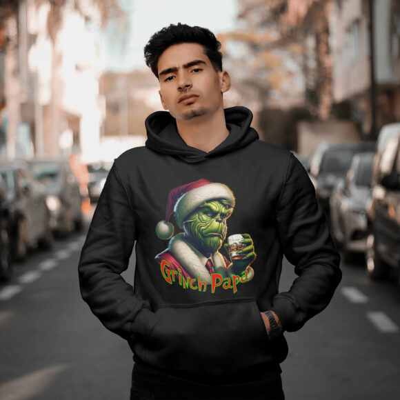 Grinch Papa Hoodies - Image 9