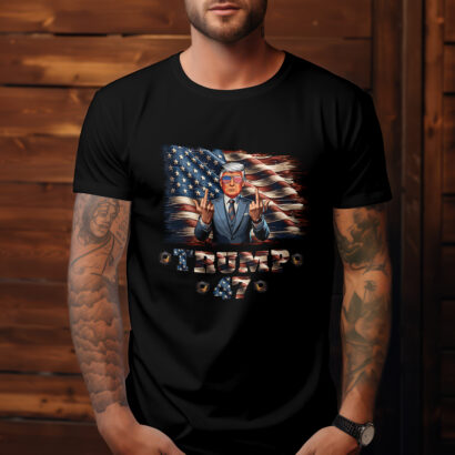 Trump Two Finger Salute