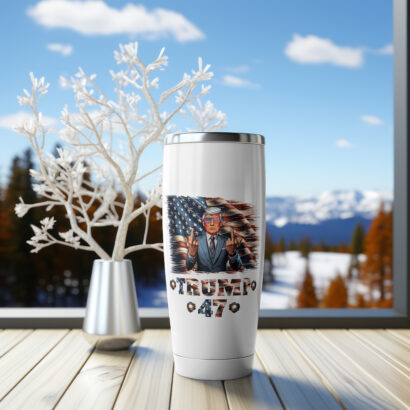 Trump Two Finger Salute - Tumbler