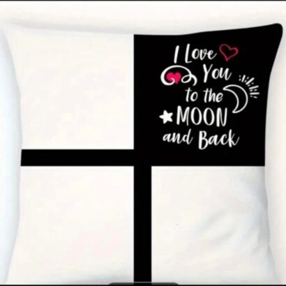 To the Moon and Back Throw Pillow